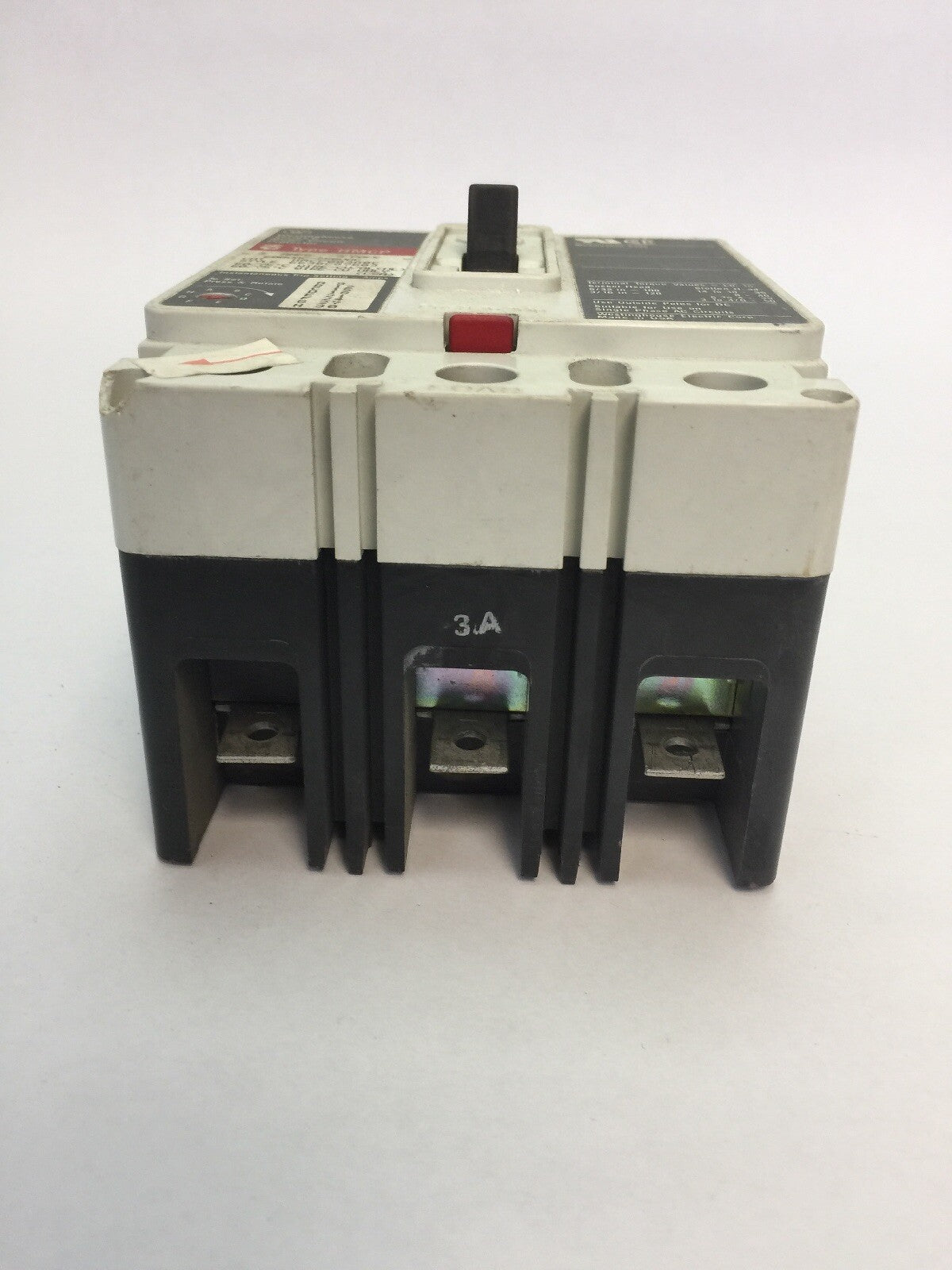 WESTINGHOUSE HMCP003A0C 3 Amp 600 VAC 250 VDC 3 Pole 6630C87G03