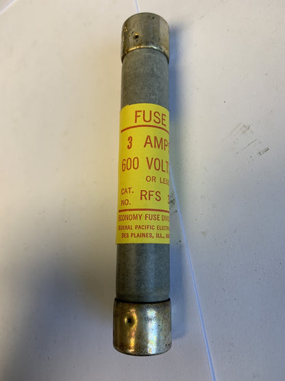 Economy Fuse RFS3 3A 600V Fuse "Lot of 10"