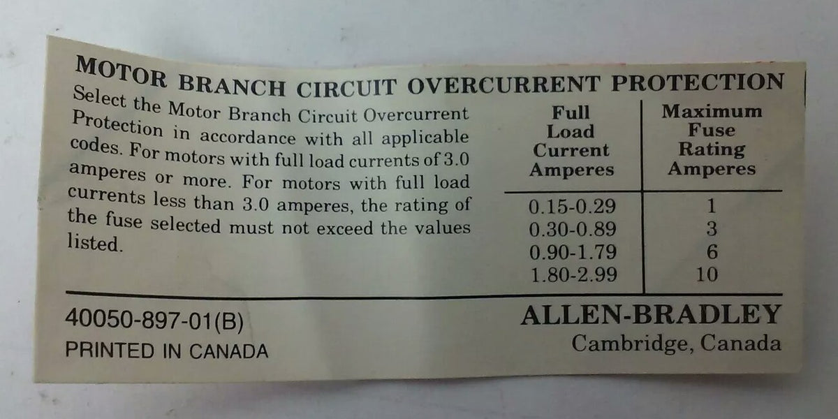 ALLEN BRADELY 600-TQX110 SER.B, MANUAL MOTOR STARTER  240V, NO KEY