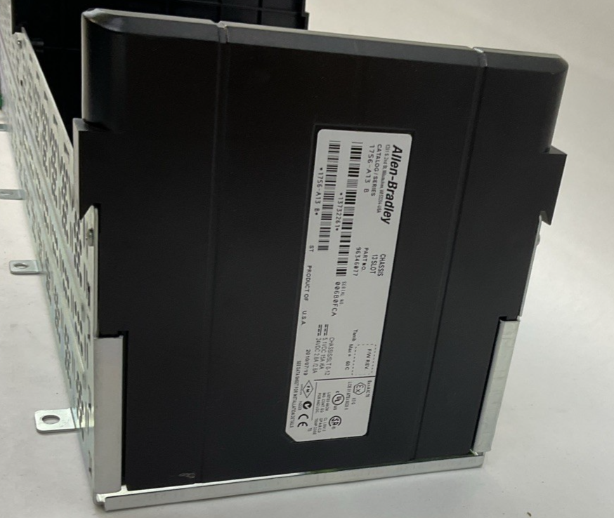 ALLEN BRADLEY 1756-PA72/C POWER SUPPLY W/ 1756-A13 13 SLOT RACK