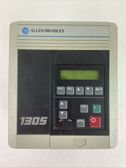 ALLEN BRADLEY 1305-BA01A-HA2 AC DRIVE SER C OUTPUT 380-460VAC 1.3A 0.37KW/0.5HP