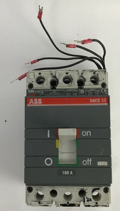 ABB S3N CIRCUIT BREAKER 100AMP 2 POLE 480VAC/500VDC