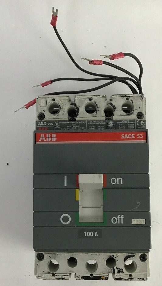 ABB S3N CIRCUIT BREAKER 100AMP 2 POLE 480VAC/500VDC