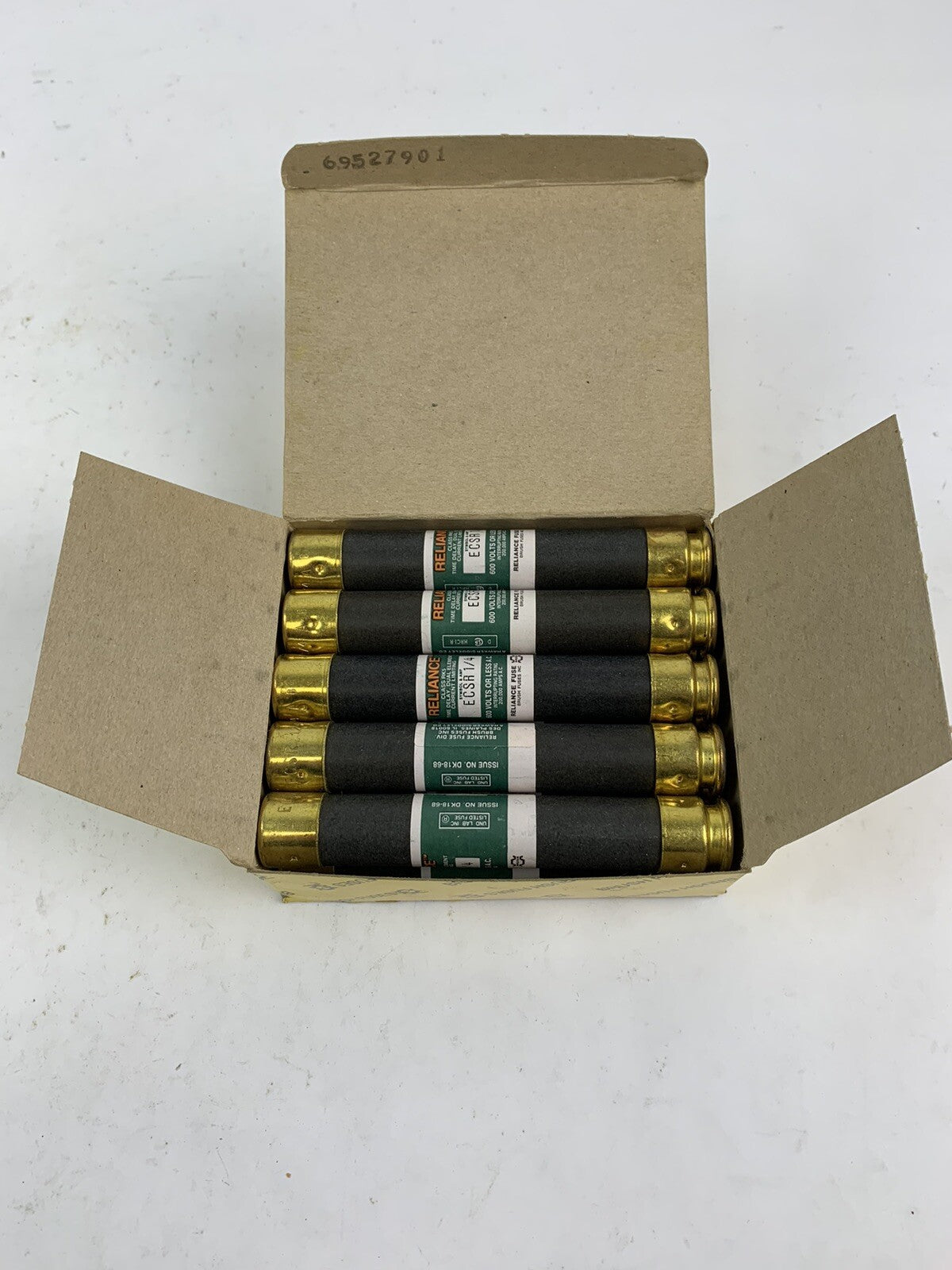 Brush Reliance Time-Delay Dual-Element ECSR1/4 1/4A 600V Fuse "Lot of 10"
