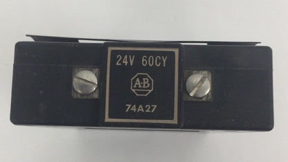 ALLEN BRADLEY 74A27 COIL 24V 60 CY