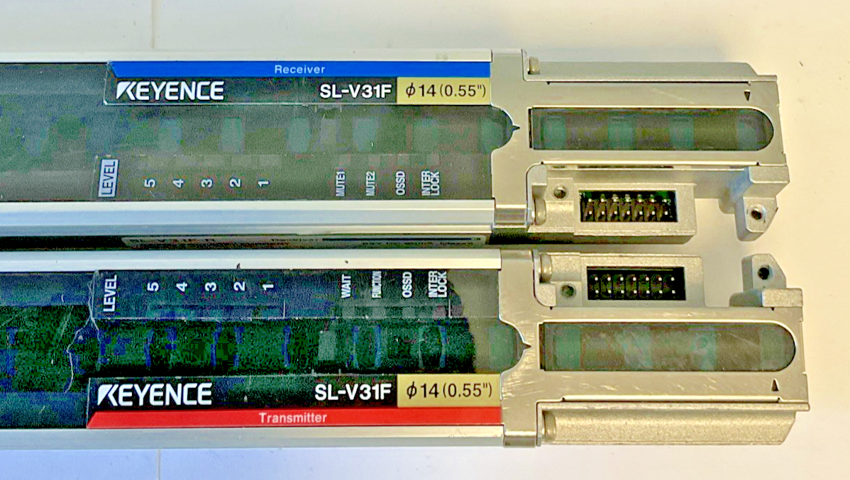KEYENCE SL-V31F RECIEVER AND TRANSMITTER 24VDC 10.2MS VER.3