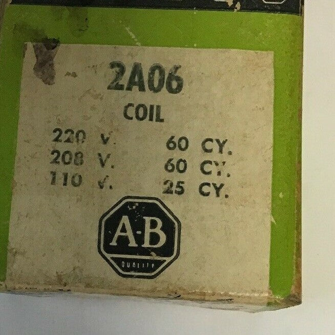 ALLEN BRADLEY 2A06 COIL 220V.60HZ/208.60HZ/110.25HZ