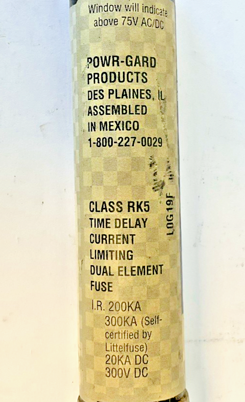 LITTLEFUSE FLSR 45 ID FUSE 75-600VAC CLASS RK-5***LOTOF3***