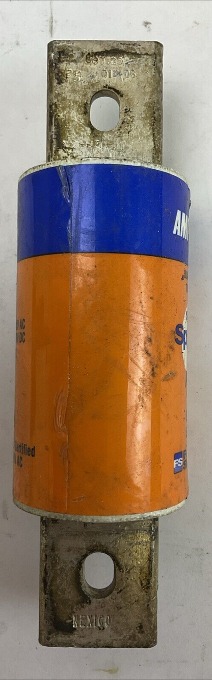 FERRAZ SHAWMUT AJT125 SMART SPOT AMP-TRAP 2000 FUSE 500VDC 600VAC 125A