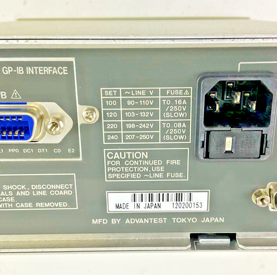 ADVANTEST R6441A DIGITAL MULTIMETER 15VA 48-66HZ ***NO POWER CORD***