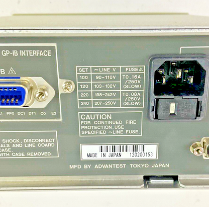 ADVANTEST R6441A DIGITAL MULTIMETER 15VA 48-66HZ ***NO POWER CORD***