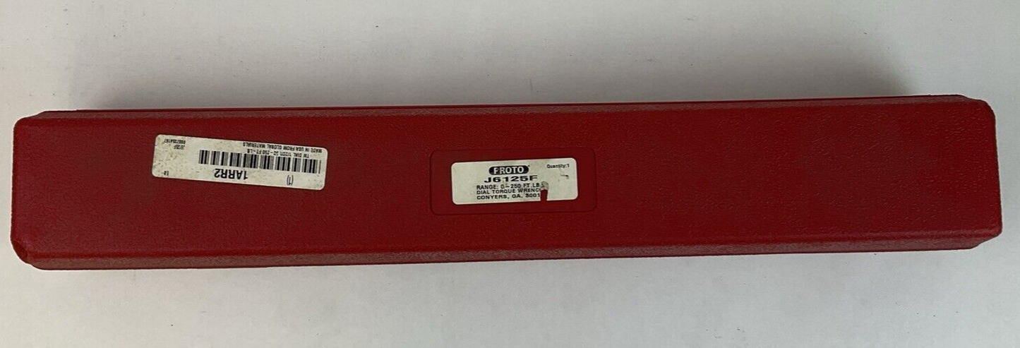 PROTO J6125F 0-250 FT. LB DIAL TORQUE WRENCH
