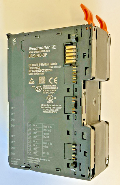 WEIDMULLER UR20-FBC-EIP ETHERNET GATEWAY HW:01.21.00