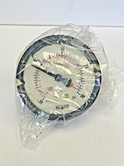 NOSHOK - 25-910-30 - LIQUID GAUGE - 2.5" DIAMETER, 1/4" NPT BACK CONN, 0-30 PSI