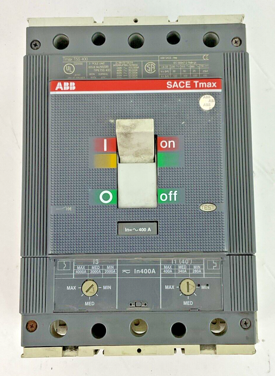 ABB T5S 400 CIRCUIT BREAKER 400A 600V 50/60HZ SACE TMAX