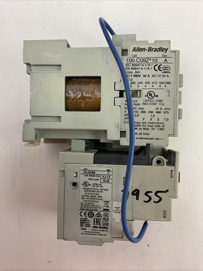 ALLEN BRADLEY STARTER (100-C09Z*10 COIL 24VDC + 193-EEBB 0.2-1.0A)