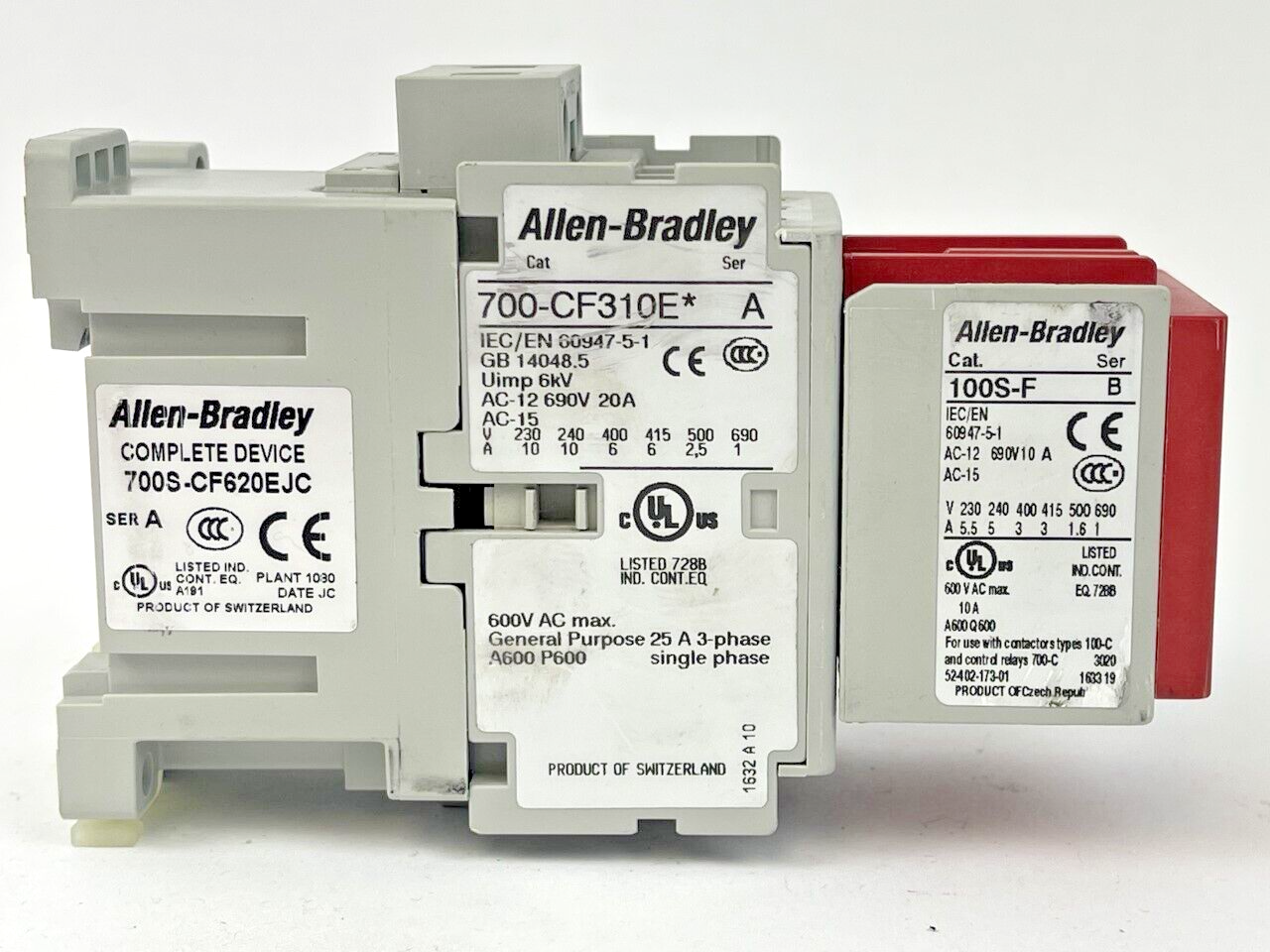 ALLEN BRADLEY 700S-CF620EJC  SER.A GUARDMASTER SAFETY RELAY  24V DC