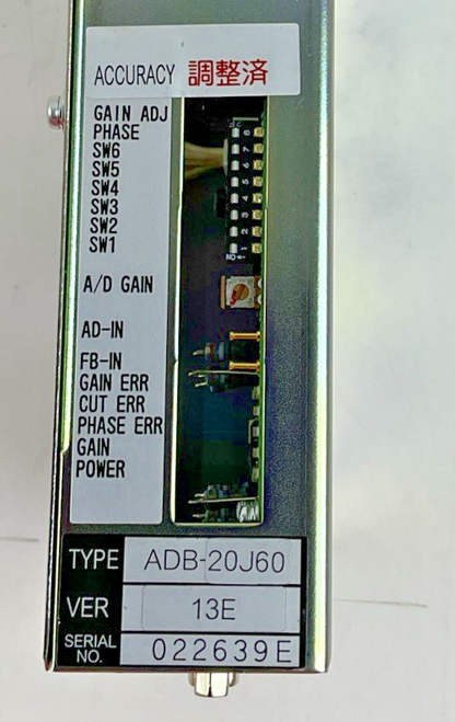 MITSUBISHI ADB-20J60 A/D CONVERTER 50-60HZ 240V 0.4A VER.13E