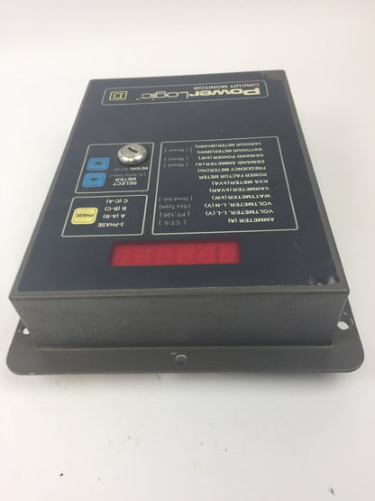 SQUARE D CM-150 POWER LOGIC CIRCUIT MONITOR 120 VAC 0.5 AMP 50/60 HZ CLASS 3020
