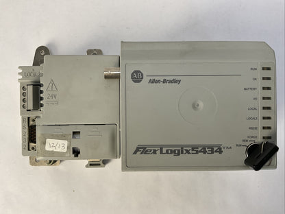 ALLEN BRADLEY 1794-L34 SER B CAT REV F01 F/W REV 1.3 LOGIX 5434 PROCESSOR UNIT