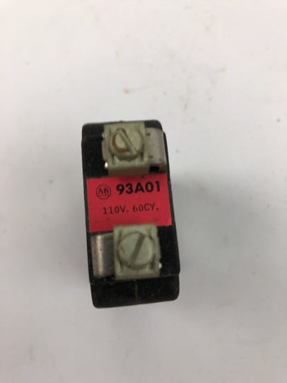 ALLEN BRADLEY 93A01 COIL 110 VOLT 60 CYCLE