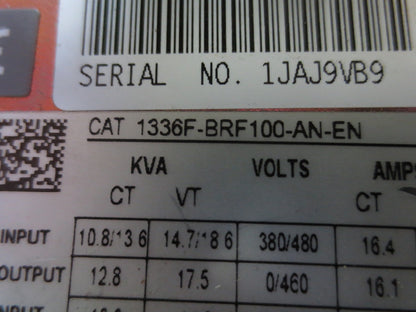 ALLEN-BRADLEY 1336F-BRF100-AN-EN PLUS II AC DRIVE - NO CASE