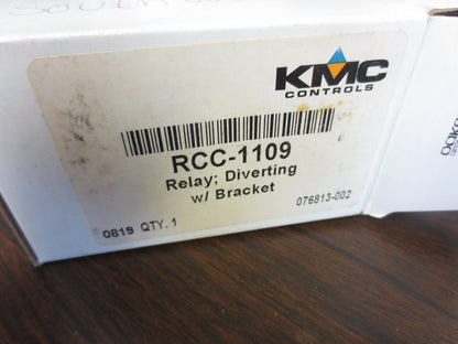 KMC RCC-1109 DIVERTING RELAY w/ BRACKET - NEW SURPLUS
