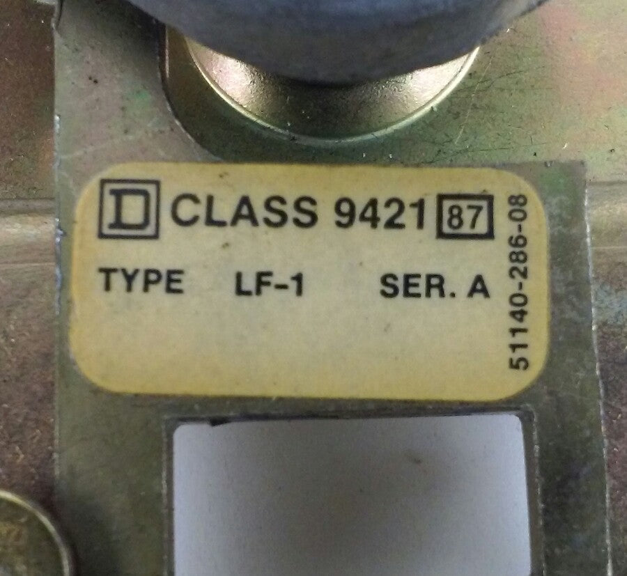 SQUARE D MECHANISM, CLASS 9421, TYPE LF-1, SERIES A