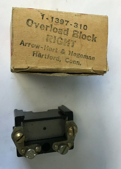 ARROW HART 1-1397-310 OVERLOAD BLOCK RIGHT