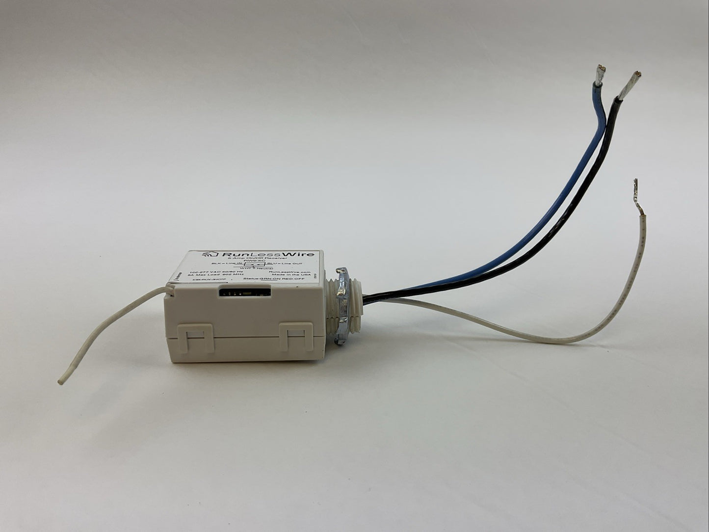 RUN LESS WIRE RW9-5C 5AMP ON/OFF RECEIVER 100-277VAC 50/60HZ