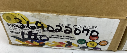 MIGHTY LINE BLUE FLOOR TAPE ANGLE SHAPE 2" QTY 200 (100 EACH CASE)