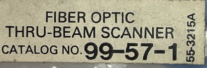 ELECTRONICS CORPORATION 99-57-1 PHOTOSWITCH FIBER OPTIC THRU-BEAM SCANNER