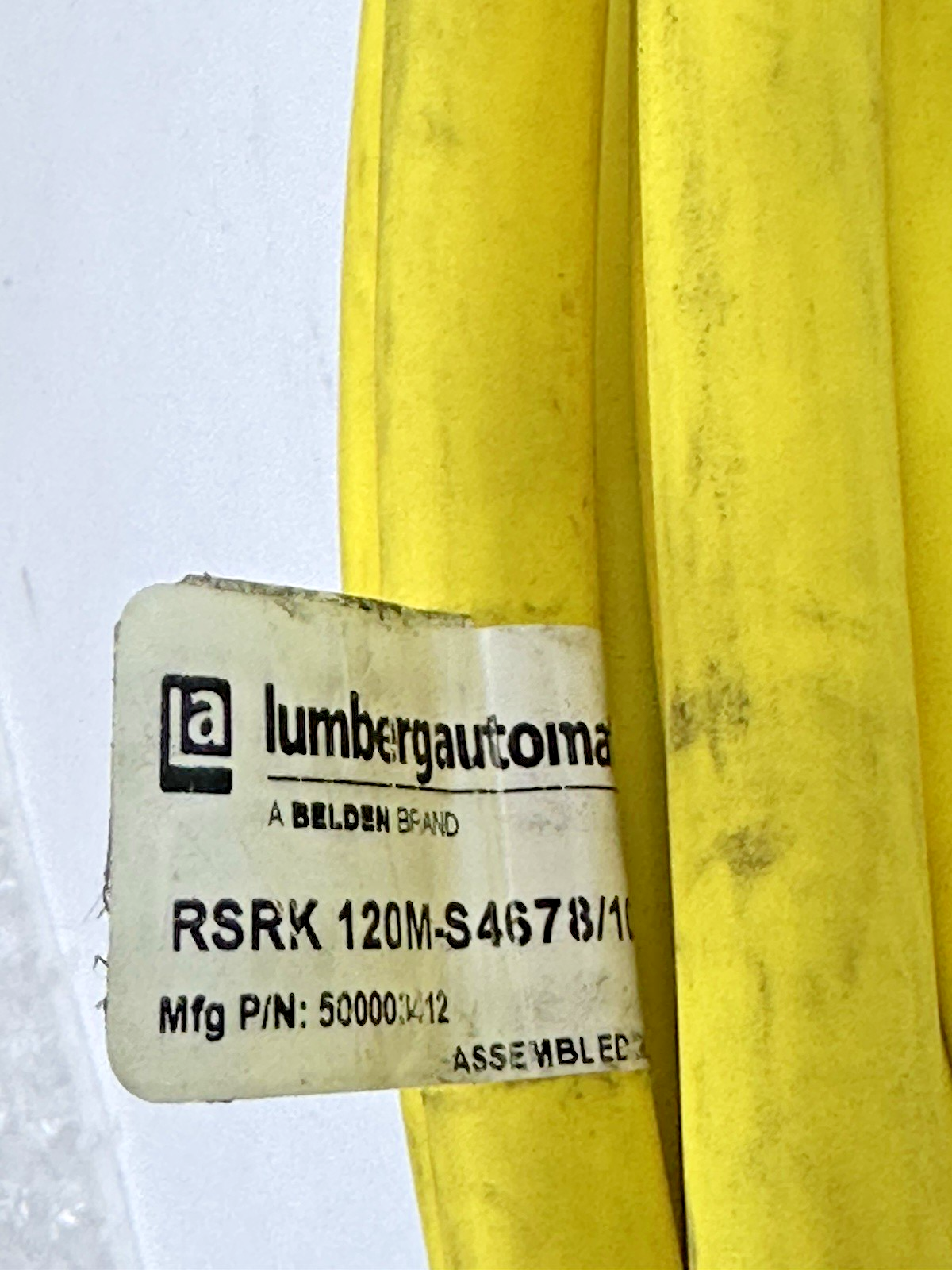 LUMBERG AUTOMATION RSRK 120M-S4678/10M CABLE ASSEMBLY 500003412