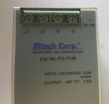 ALTECH CORP PS-7548 POWER SUPPLY 2.0A 100-240VAC 48VDC