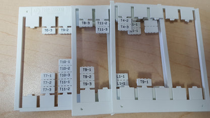 PARTIALS Allen Bradley 1492-SM6X12 Ser. B Markers