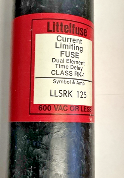 LITTELFUSE LLSRK125 FUSE 600VAC RK-1 TIME DELAY
