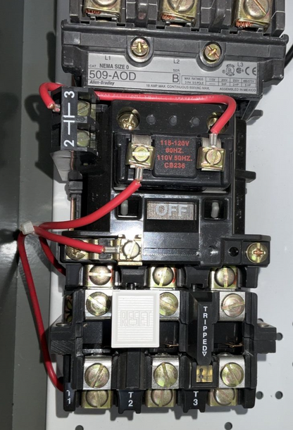 ALLEN BRADLEY 512-AACD-24R COMBINATION CONTROLLER REV.6-12 600V SER.1 3PH