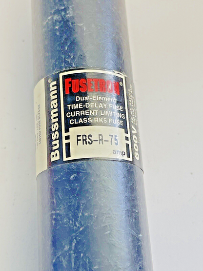 BUSSMANN - FRS-R-75 -DUAL ELEMENT, TIME-DELAY FUSE, CURRENT LIMITING, 75A/600VAC