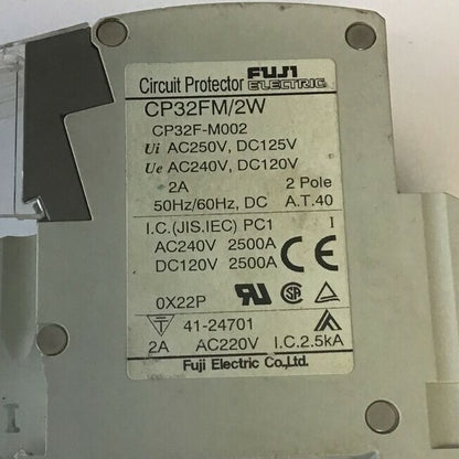 FUJI CP32FM/2W CIRCUIT PROTECTOR 2A 50/60HZ 3POLE