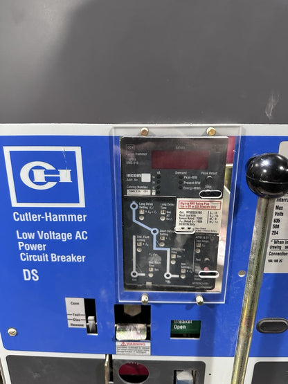 CUTLER HAMMER DS632 CIRCUIT BREAKER 3200 AMP 635V W/DIGITRIP RMS 810 S86LSIG (D)