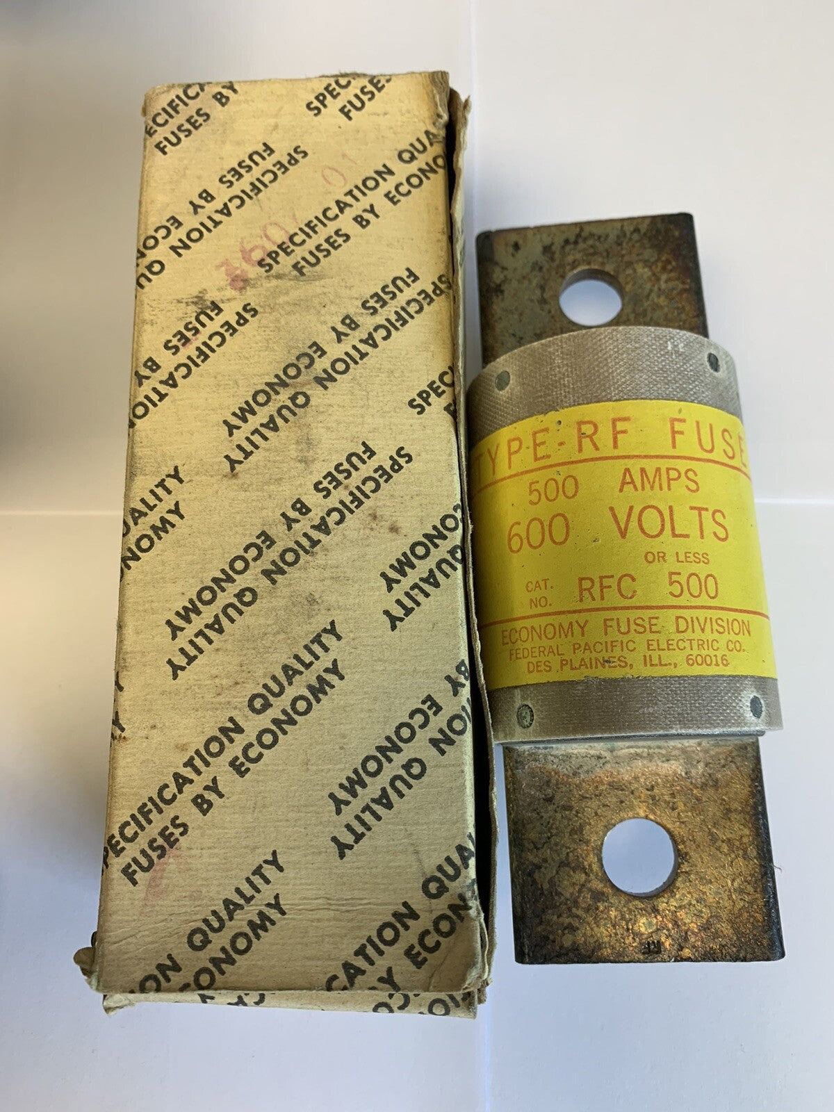 Federal Pacific/Economy Fuse RFC500 500A 600V Fuse