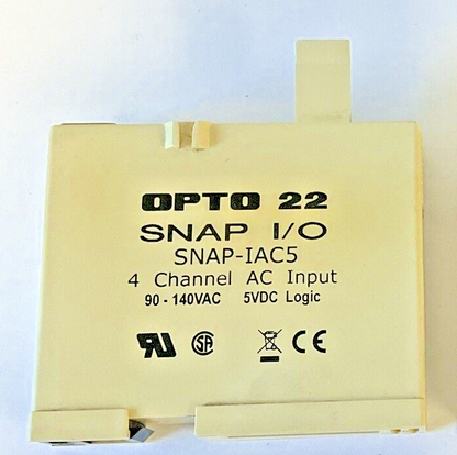 OPTO 22 SNAP-IAC5 I/O 4 CHANNEL AC INPUT 90-140VAC 5VDC LOGIC ***LOTOF2***