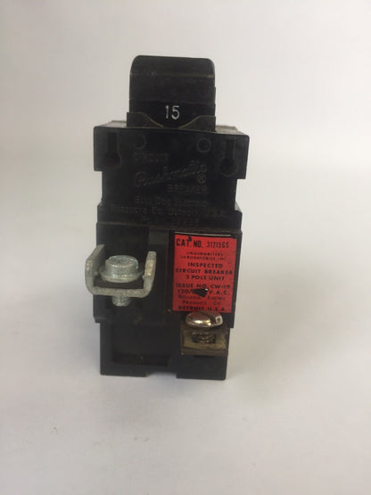 BULL DOG ITE 31215GS PUSHMATIC CIRCUIT BREAKER 15A 2POLE 120VAC