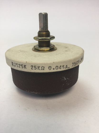 OHMITE RJS25K RHEOSTAT 50 WATT 25K OHM MODEL J