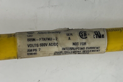 ALLEN BRADLEY 889N-F7AFNU-2 CORDSET SER.A 600V 7A