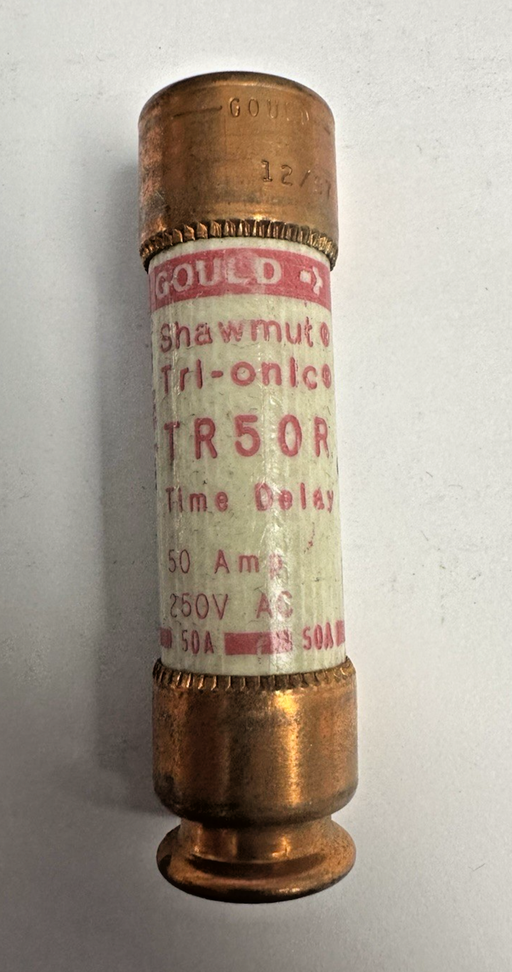 GOULD SHAWMUT TRI-ONIC TR50R TIME DELAY FUSE 50AMP 250V LOT OF 8