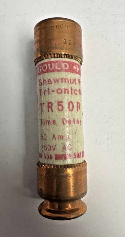 GOULD SHAWMUT TRI-ONIC TR50R TIME DELAY FUSE 50AMP 250V LOT OF 8