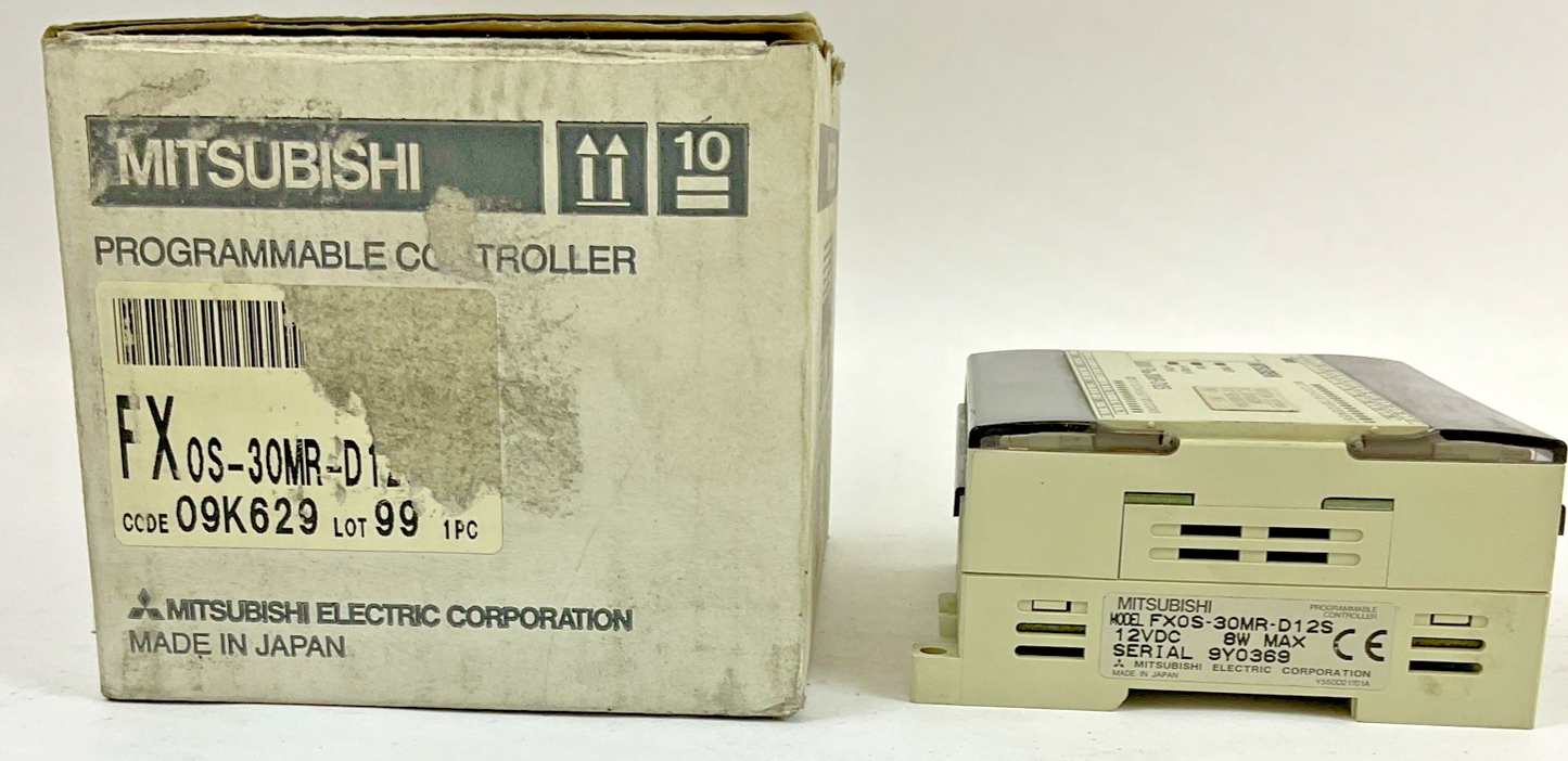 MITSUBISHI FX0S-30MR-D12S PROGRAMMABLE CONTROLLER 12VDC 8W