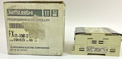 MITSUBISHI FX0S-30MR-D12S PROGRAMMABLE CONTROLLER 12VDC 8W