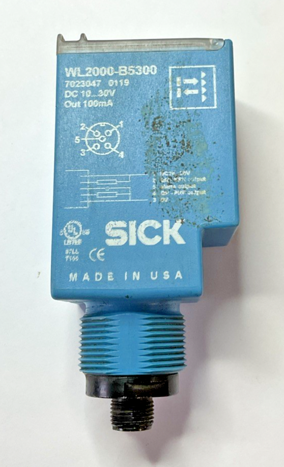 SICK WL2000-B5300 PHOTOELECTRIC SENSOR 30VDC 100MA